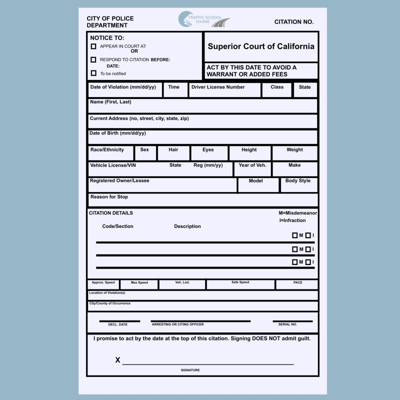 Report about traffic violation. Clipboard with traffic ticket document. Vector illustration